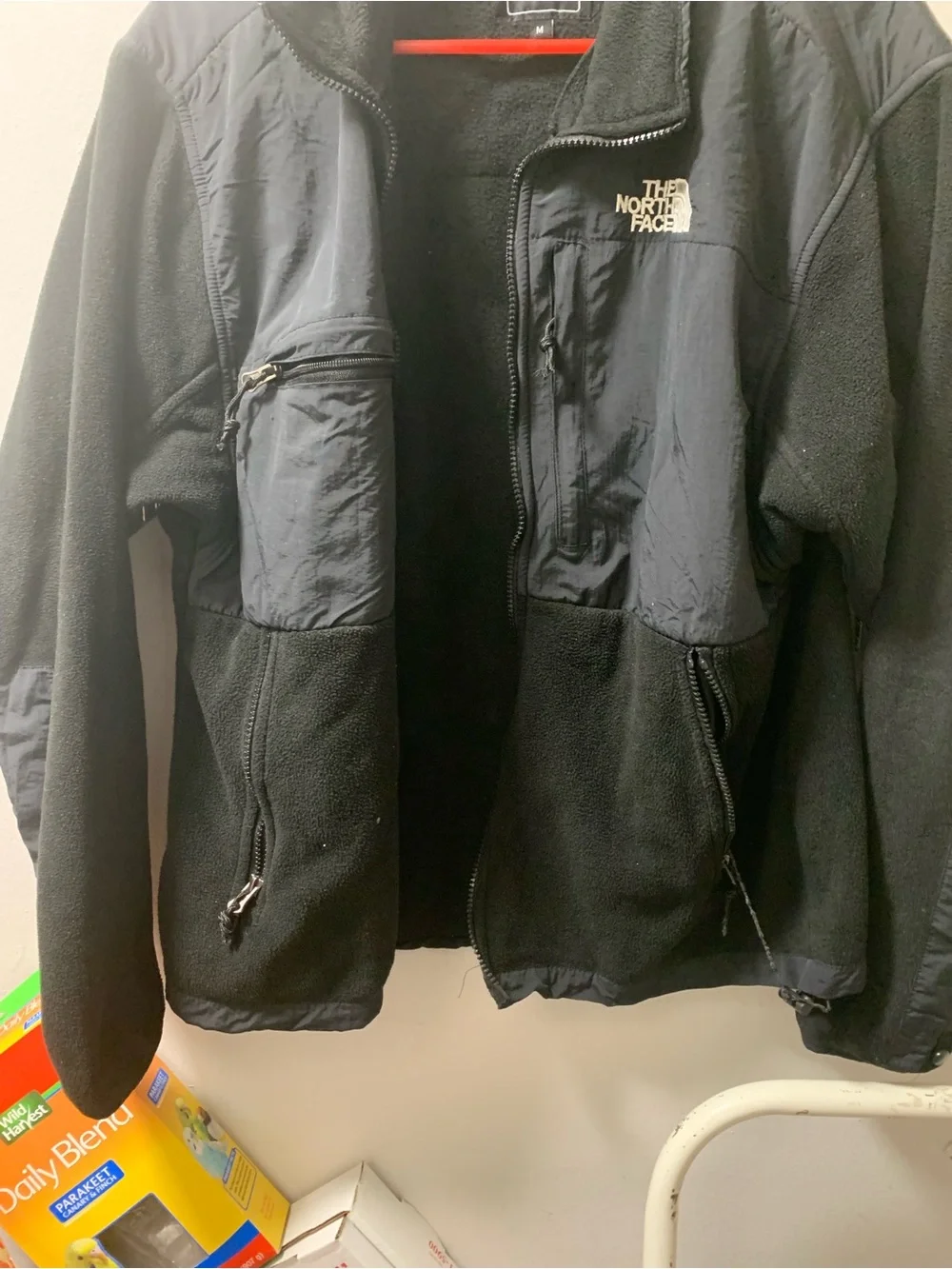 The North Face Men’s Two-Tone Black & Dark Gray Fleece Jacket